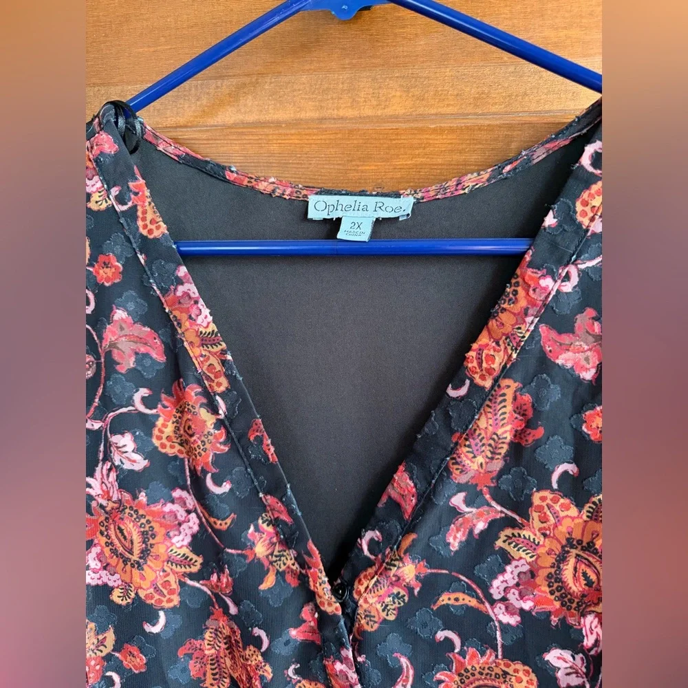 Ophelia Rose Floral Chiffon Maxi Dress